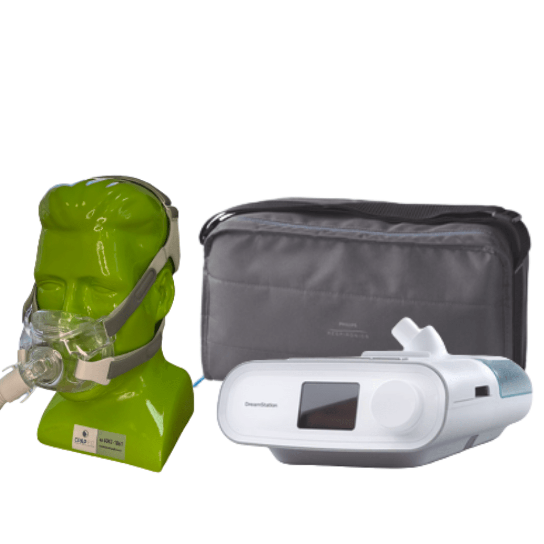 Kit Cpap Dreamstation Auto Umidificador Máscara Facial Amara View Cpap Fit 