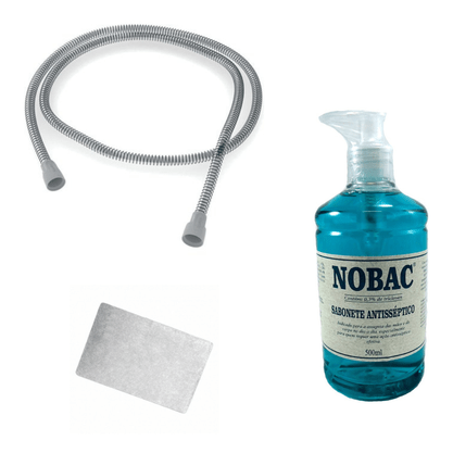 Kit Higiene de CPAP Traqueia + Sabonete 500ml + Filtro Linha S10