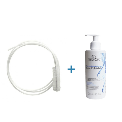 Kit Higienização CPAP Escova + Sabonete Prata Coloidal