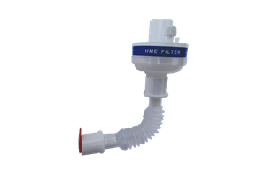Filtro para Ventilador Pulmonar HME Viral com Tubo Traqueia