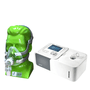 KIT CPAP Yuwell com umidificador + Máscara Facial AirFit F20